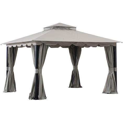 Stoff Pavillion STOJ in Grau - 336cm x 402cm (1/5)