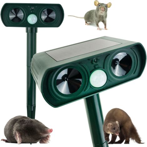TG72970 REPELENTE SOLAR ULTRASÓNICO PARA ANIMALES (PERROS, AVES, GATOS, RATAS, MARTAS)