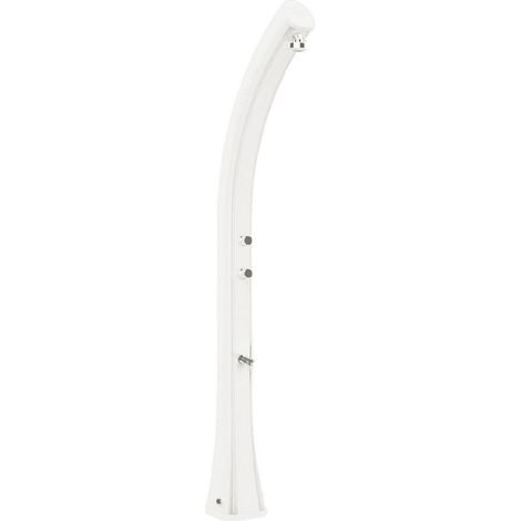 Doccia Solare da Giardino 35L Miscelatore e Lavapiedi e Temporizzatore Arkema Happy XL Bianco (1/5)