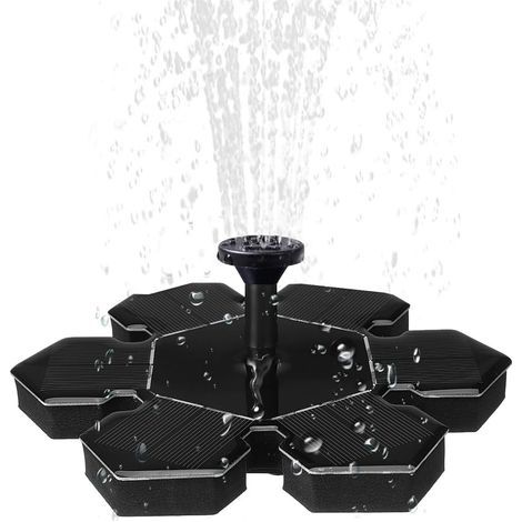 Solar fountain, bird bath, flower fountain, solar water pump, garden fountain, garden decoration (1/5)