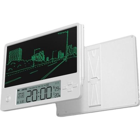 Tablette Calendrier Numérique Électronique avec Stylo et Affichage Heure, Date, Température, Humidité pour Bureau, Étudiant, Maison (1/5)