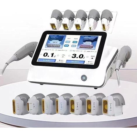HIFU 7D Multifunctional Skin Care Device, SMAS Layer Facial Lifting, Firming, Fine Line Reduction, Wrinkle Elimination, 7 Depth Levels, 20000 Pulses per Cartridge (1/5)