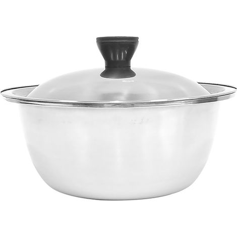 Bol à mélanger avec couvercle en acier inoxydable, Non magnétique épais pour la cuisson, la préparation du stockage des aliments (1/5)