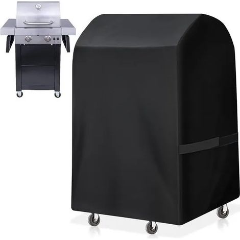 Housse de protection extérieure étanche - noir - compact - pour protéger équipement extérieur pluie soleil poussière et vent (1/5)