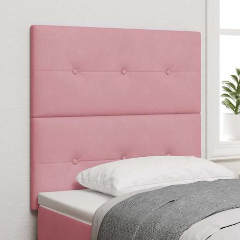 Kopfteil Rosa 90 cm Samt