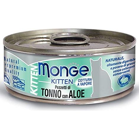 Gatto - Pezzetti Tonno & Aloe Kitten Monge 80 gr