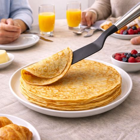 Spatule à Crêpes 30 cm – Idéale pour Retourner et Étaler, Pâtisserie et Cuisine, Prise en Main Confortable (1/5)