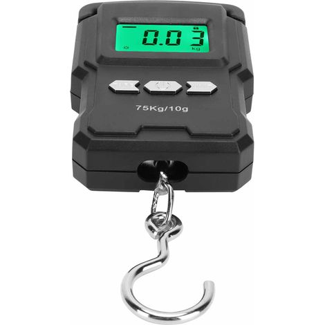 Balance électronique portable avec mètre ruban écran LCD pèse-colis 75kg pour maison (1/5)