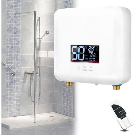 ChauffeEau Instantané, Mini ChauffeEau électrique, Température constante Chauffe Eau instantané électrique sans réservoir,pour Cuisine Salle de Bain,White7500Wto220V (1/5)