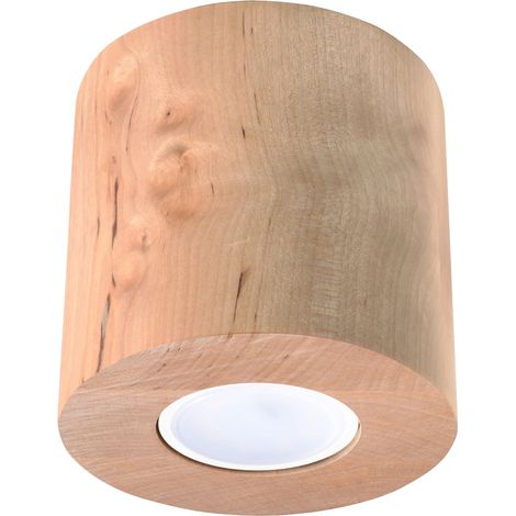 Lámparas de techo Orbis madera natural madera 1xGU10  10cm Sollux (1/2)