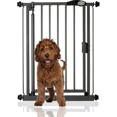 Bettacare Barrière Pour Chien Et Chiot À Fermeture Automatique, Étroit, 68,5cm - 75cm, Couleur Gris Ardoise (1/5)