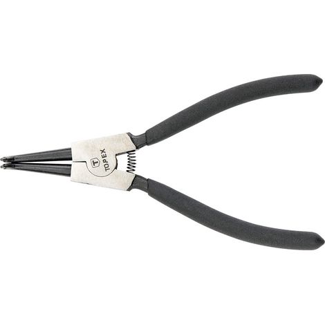 Alicates para anillos de retención de 175 mm, externos, curvos