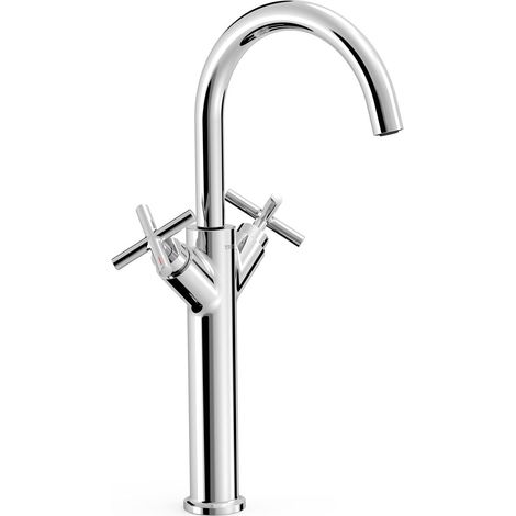 TRES 28380301 MONT BLANC Grifo Bimando XXL Lavabo Color Cromo - ref: 28380301