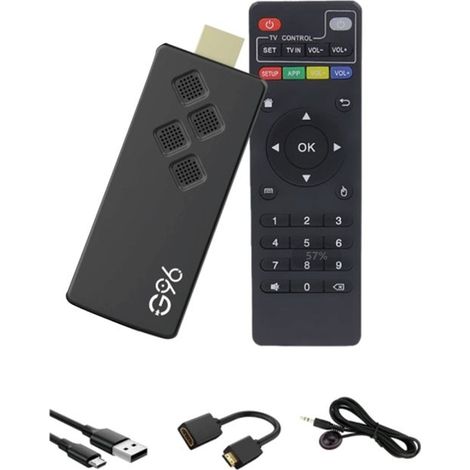 Pour G96 TV Stick Dongle 2 Go + 16 Go Android 10 Smart TV Box 2.4G & 5G WIFI Bluetooth DéCodeur Lecteur MultiméDia (1/4)