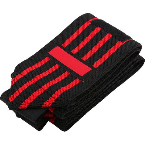 Support De Compression Pour Poignet Réglable Avec Boucle Pour Le Pouce - Protection Sportive Pour Haltérophilie Et Fitness - Noir Et Rouge - 1 Pièce (1/5)