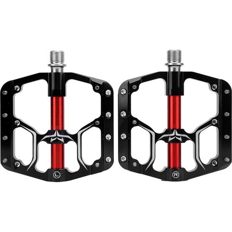 Pédales de vélo à 3 roulements, plateforme, acier chrome-molybdène durable, accessoires de vélo (1/5)