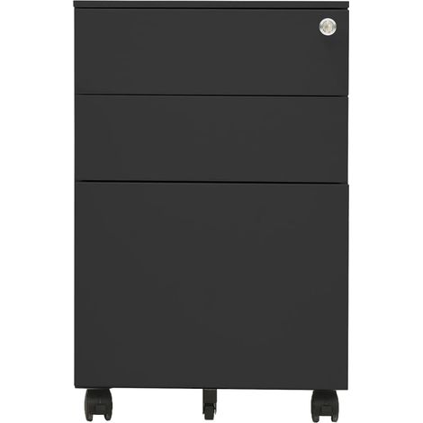 Maison Exclusive - Armario archivador acero gris antracita 39x45x