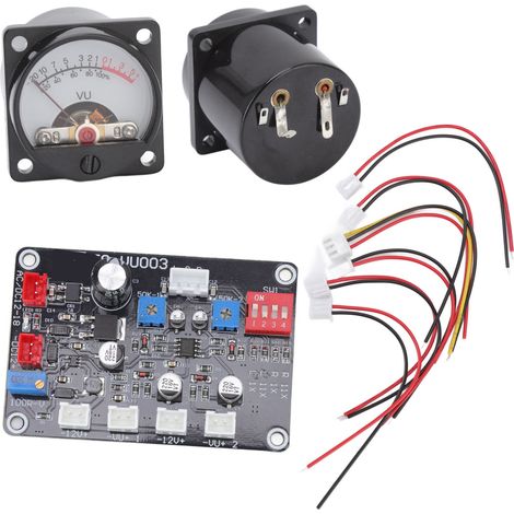 2-teiliges VU-Meter mit Schaltung für Audioverstärker, Studio 12V-18V (1/5)