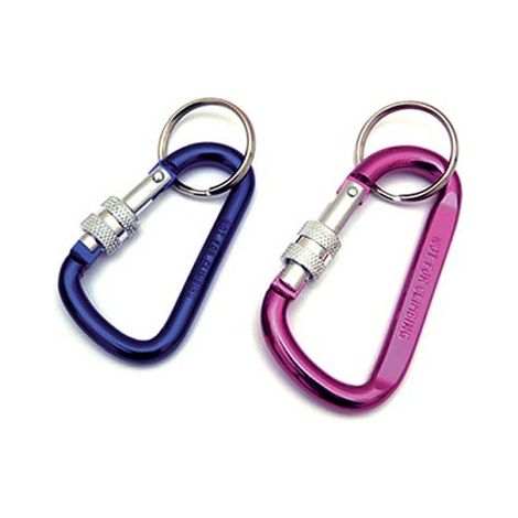 MOSCHETTONE PORTACHIAVE A PERA + VITE CHIUSURA - ALLUMINIO MIX COLORI MM 70- 25 pezzi
