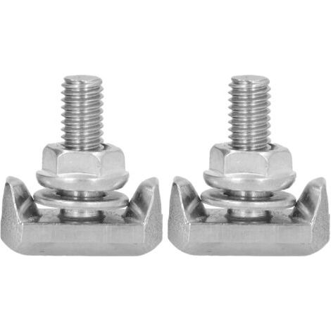 Lot de 2 boulons en T de borne de batterie de voiture en acier inoxydable 19116852 de remplacement pour Chevrolet