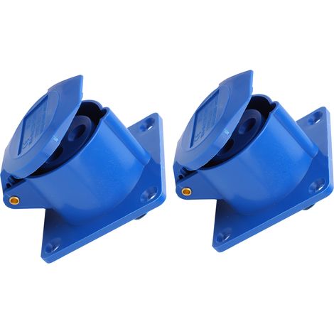 Lot de 2 prises industrielles monophasées 3 broches antidéflagrantes et étanches 16 A 3 trous 220/250 V (1/5)