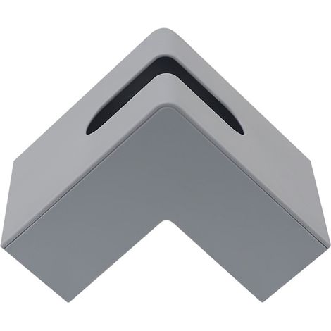 Boîte à Mouchoirs Style Nordique en Plastique pour Salon Bureau - Gris Moderne (1/5)