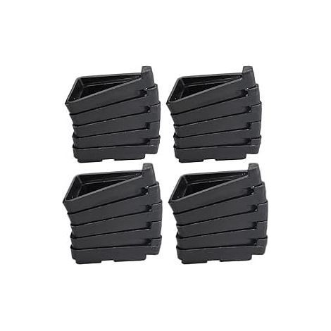 Set mit 48 atmungsaktiven dreieckigen Pflanzenstützen, unsichtbaren Kunststofffüßen für Blumentöpfe, dreieckigen Gartenstützen für Blumentöpfe im Innen- und Außenbereich, Garten, Terrasse (Schwarz) (1/5)