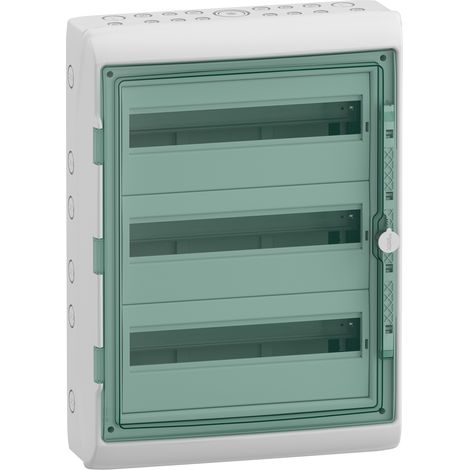 Schneider Electric – Tableau électrique Mureva NT 54M 3 rangées 125A IP65 IK09 – Montage en saillie – Dimensions 610x448x160 mm