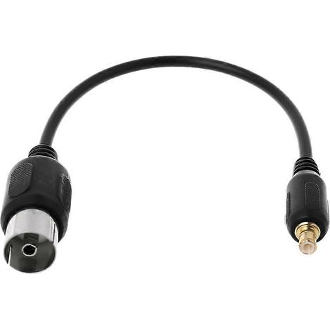 Un câble adaptateur coaxial RF de 13 cm de long, câble de connexion d'antenne TV IEC femelle vers MCX mâle (1/5)