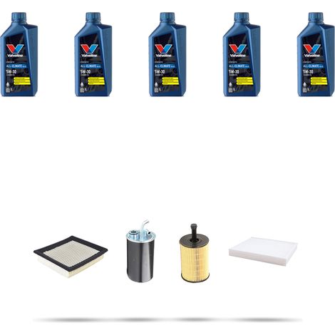 Kit tagliando 4 FILTRI e 5L OLIO compatibile con Jeep Compass 2.0 CDR 103kw dal 2006 (1/5)
