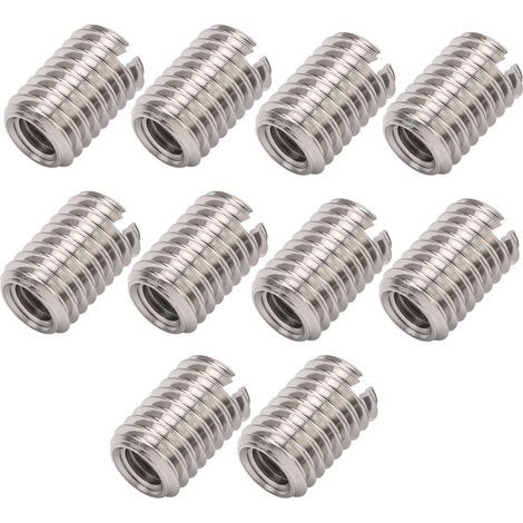 Pack of 10 stainless steel thread repair nuts, fastening accessories M5 x 0.8 mm, M8 x 1.25 mm, 12 mm (1/5)