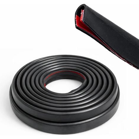 Profilé Autocollant Caoutchouc 10mm – Protection Portiere Voiture et Protection Porte Voiture, Protection Bord de Tole 6m, Joint Porte Voiture Résistant UV, Protege Porte Voiture Flexible (1/5)