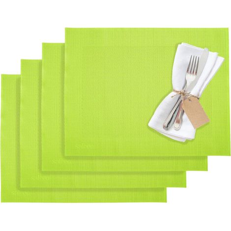 Westmark Set da tavola/Tovagliette americane, 4 Pezzi, 42 x 32 cm, Materiale sintetico, Lime/Verde, Saleen Edition: Home (1/5)
