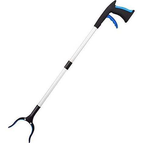 Pickup Tools, 81 cm (32 Zoll) lange, klappbare Greifverlängerung, Aluminium-Hilfswerkzeug für Menschen mit Behinderungen mit drehbarem Gummigreifer, lange Armverlängerung zum Aufsammeln von Abfall – B (1/5)