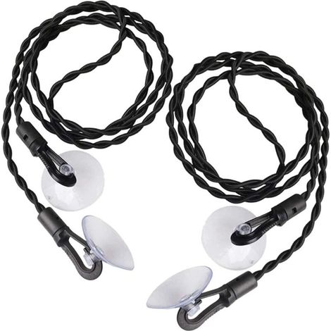 2 pièces de corde à linge de voyage avec ventouse rétractable portable-Ensoleillé (1/3)