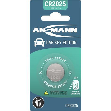 ANSMANN CR2025 Pile Bouton Clé Voiture Télécommande Qualité Premium (1/5)