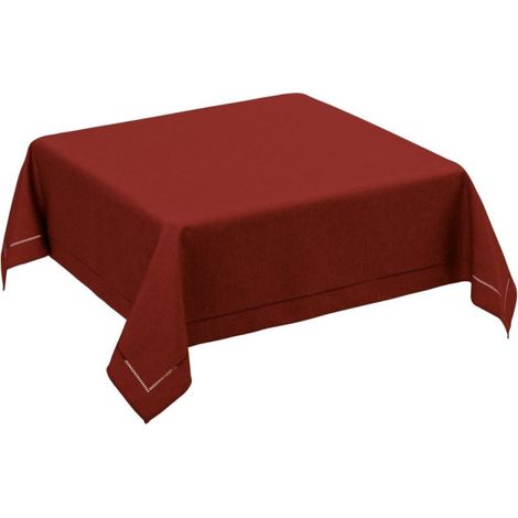 Nappe Carrée Rouge Bordeaux - 150x150cm (1/3)