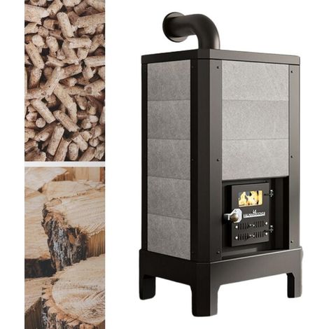 Le poêle à bois mixte de masse V100S 20,5 kW