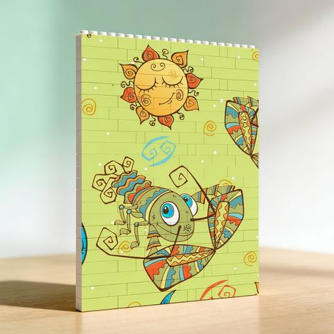 Cadre romantique en blocs créatif, cadeau parfait pour couples (1/5)