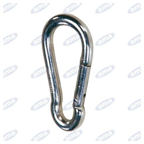 Mosquetón de 7x70 mm, acero galvanizado, capacidad de carga 180 kg 34221 (1/2)