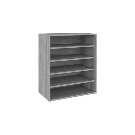 Meuble à chaussures Sonoma gris 60x35x70 Bois d'ingénierie (1/5)