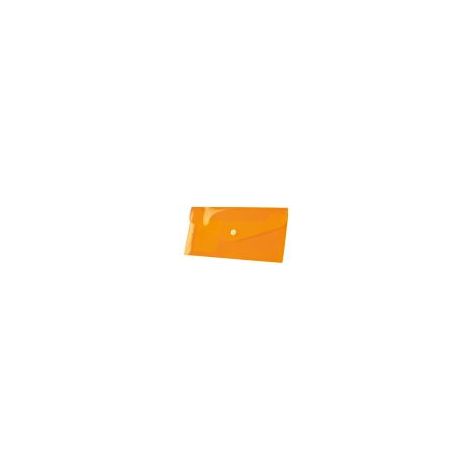 Confezione di buste DL con chiusura a scatto PP arancione 12 pezzi