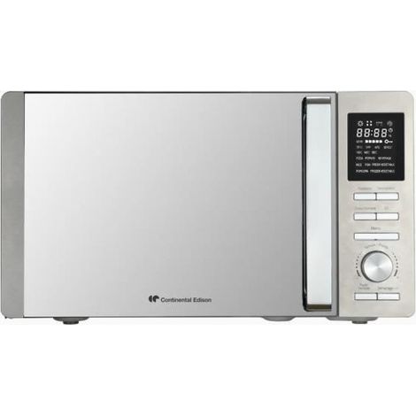 Microonde combinato - CONTINENTAL EDISON - CEMO25SG13S3 - Argento - 25 L - Porta Specchio - 900 W - Grill 1000 W - Convezione 1000 (1/5)