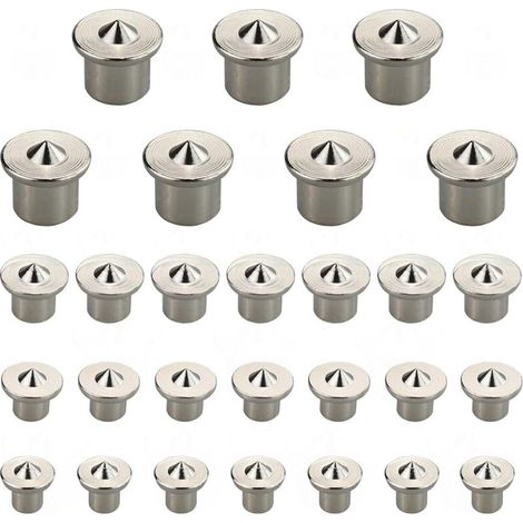 28 Pcs Wood Dowel Centering Spikes 6mm 8mm 10mm 12mm Dowel Marker Kit Dowel Markers Centering Tip Wood Dowel Dowels for Cabinets, Tables and More (1/5)