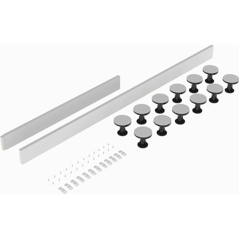 Shower Tray Leg Set - White - For 1300mm-1800mm Rectangular & Walk In Resin Trays