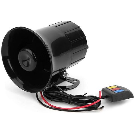 Klaxon de voiture 12 V 30 W à 3 tonalités, haut-parleur puissant, mégaphone pour moto, sirène d'avertissement électronique, sirène d'ambulance