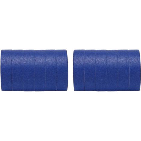 Blaues Maler-Abklebeband, 2,5 cm (1 Zoll), für Heimwerker oder professionelle Maler (Packung mit 12 Rollen, 20 m (22 Yards) pro Rolle) (1/5)