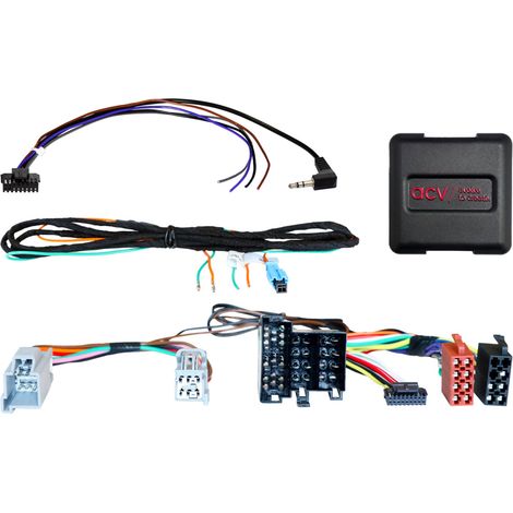 Adaptador de volante para teléfono multiconector ISO/Mini ISO de Citroën/Fiat/Opel