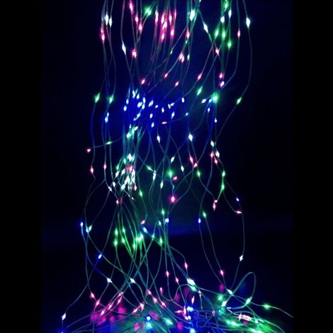 Cascata luminosa 200 luci LED con cambio colore