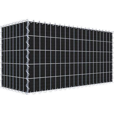 Gabiondeco - Gabion a végétaliser avec toile non-tissée 100 cm x 50 cm x 40 cm (L x H x P). maille 5 cm x 10 cm. spirale - Made in Germany (1/3)